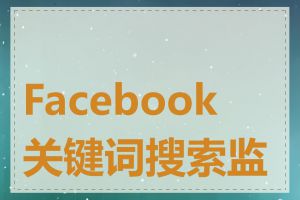 Facebook 关键词搜索监测