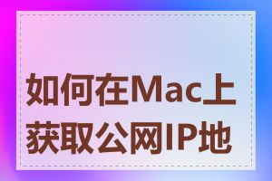 如何在Mac上获取公网IP地址