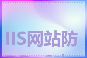 IIS网站防DDoS攻击