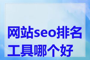 网站seo排名工具哪个好用