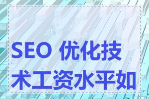 SEO 优化技术工资水平如何