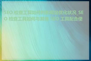 SEO 检查工具如何判断网站优化状况_SEO 检查工具如何与其他 SEO 工具配合使用