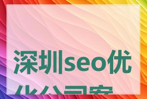 深圳seo优化公司案例