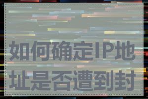 如何确定IP地址是否遭到封锁