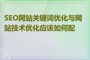 SEO网站关键词优化与网站技术优化应该如何配合