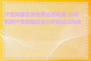 IP查询服务器免费还是收费_如何利用IP查询服务器分析网站访问来源