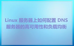 Linux 服务器上如何配置 DNS 服务器的高可用性和负载均衡