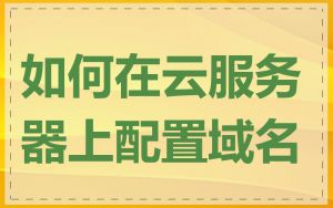 如何在云服务器上配置域名