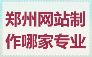 郑州网站制作哪家专业