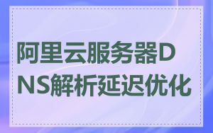 阿里云服务器DNS解析延迟优化