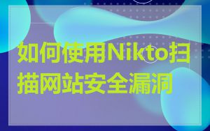 如何使用Nikto扫描网站安全漏洞