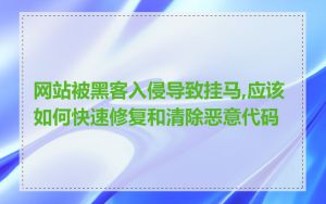 网站被黑客入侵导致挂马,应该如何快速修复和清除恶意代码