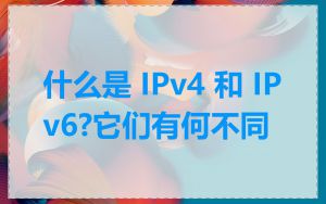什么是 IPv4 和 IPv6?它们有何不同
