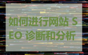 如何进行网站 SEO 诊断和分析