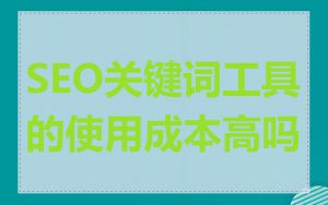 SEO关键词工具的使用成本高吗
