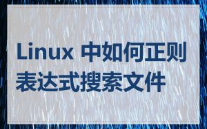 Linux 中如何正则表达式搜索文件