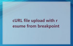 cURL file upload with resume from breakpoint