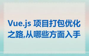 Vue.js 项目打包优化之路,从哪些方面入手