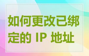 如何更改已绑定的 IP 地址