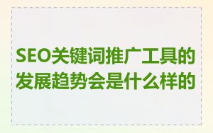 SEO关键词推广工具的发展趋势会是什么样的