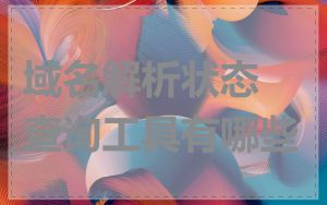 域名解析状态查询工具有哪些