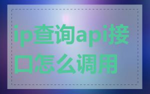 ip查询api接口怎么调用