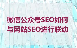 微信公众号SEO如何与网站SEO进行联动