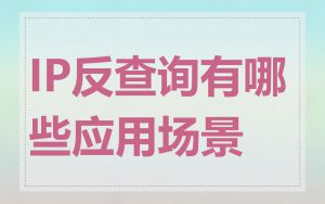 IP反查询有哪些应用场景