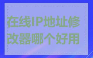 在线IP地址修改器哪个好用