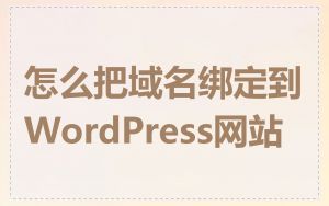怎么把域名绑定到WordPress网站