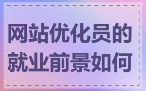 网站优化员的就业前景如何