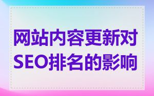 网站内容更新对SEO排名的影响