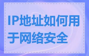 IP地址如何用于网络安全