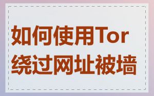 如何使用Tor绕过网址被墙