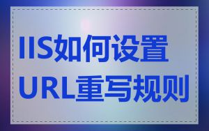 IIS如何设置URL重写规则