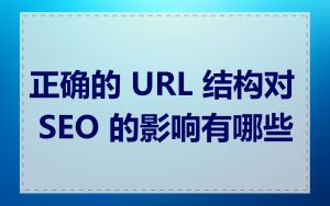 正确的 URL 结构对 SEO 的影响有哪些