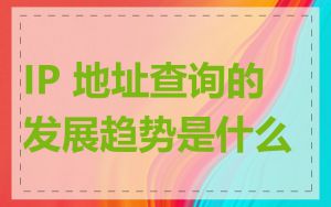 IP 地址查询的发展趋势是什么