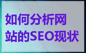 如何分析网站的SEO现状