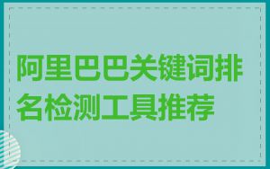 阿里巴巴关键词排名检测工具推荐