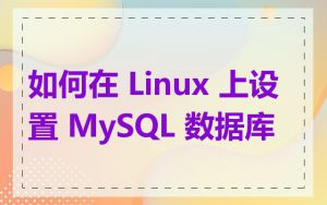 如何在 Linux 上设置 MySQL 数据库