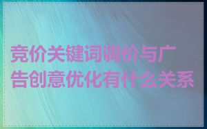 竞价关键词调价与广告创意优化有什么关系