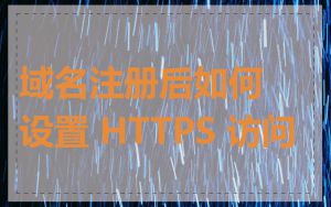 域名注册后如何设置 HTTPS 访问