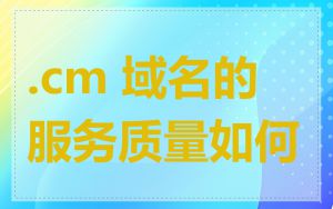 .cm 域名的服务质量如何