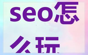 seo怎么玩
