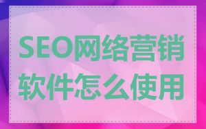 SEO网络营销软件怎么使用