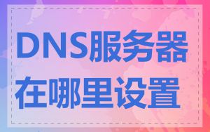 DNS服务器在哪里设置