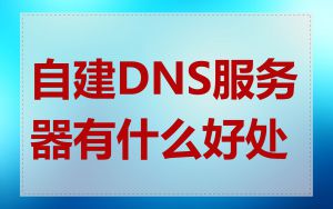 自建DNS服务器有什么好处