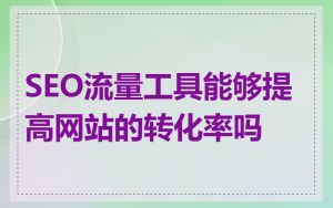SEO流量工具能够提高网站的转化率吗