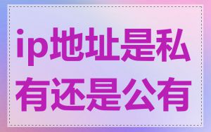 ip地址是私有还是公有