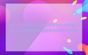 SEO 公司如何分析竞争对手的优化策略_SEO公司如何提高网站在搜索引擎中的排名